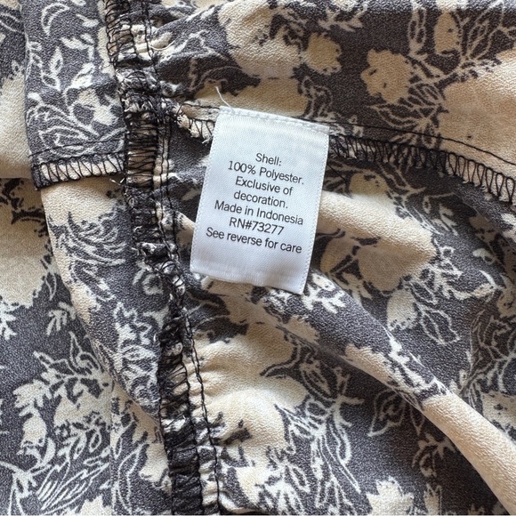 LC Lauren Conrad Ruffle Chiffon Shirt Dress Size Medium NEW WITH TAGS - Picture 10 of 10